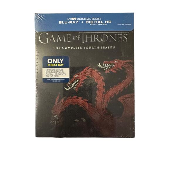 Game of Thrones GoT Complete Fourth Season Blu-ray + Digital HD New Sealed - Picture 1 of 3